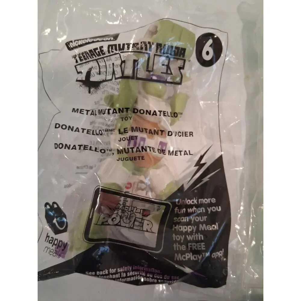 McDonalds Happy Meal TMNT Donatello Figures Lot of 3 Sealed Vintage Toys NIP